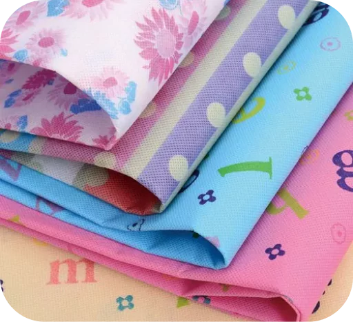 Multi colour Print Nonwoven fabric